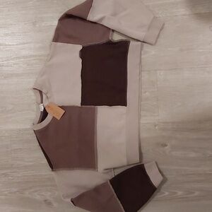 Garage Crop Patchwork Sweater